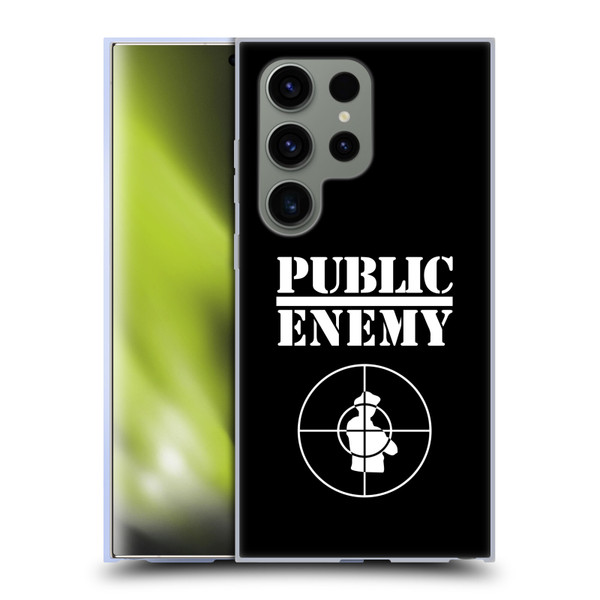 Public Enemy Graphics Logo Soft Gel Case for Samsung Galaxy S24 Ultra 5G