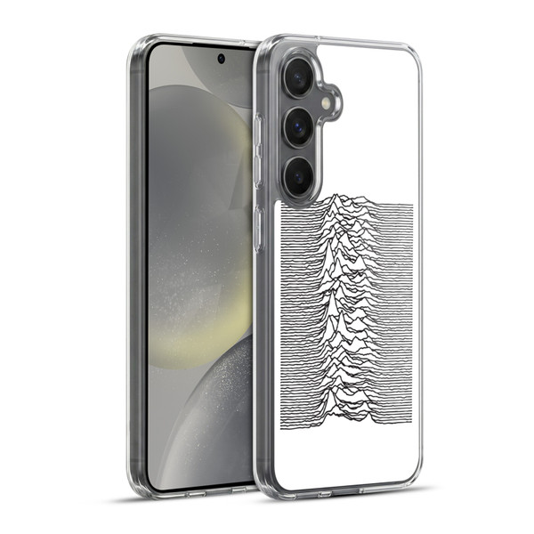 Joy Division Graphics Pulsar Waves Soft Gel Case for Samsung Galaxy S24+ 5G & MagSafe