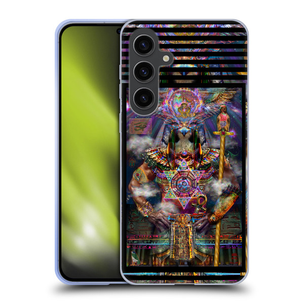 Jumbie Art Gods and Goddesses Horus Soft Gel Case for Samsung Galaxy S24+ 5G