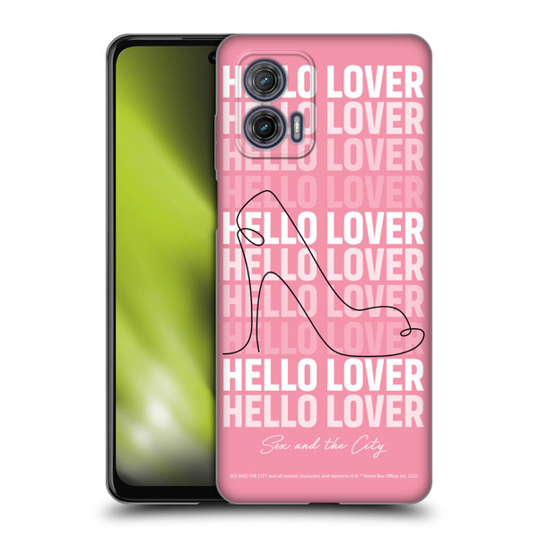 Sex and The City: Television Series Characters Hello Lover Carrie Soft Gel Case for Motorola Moto G73 5G