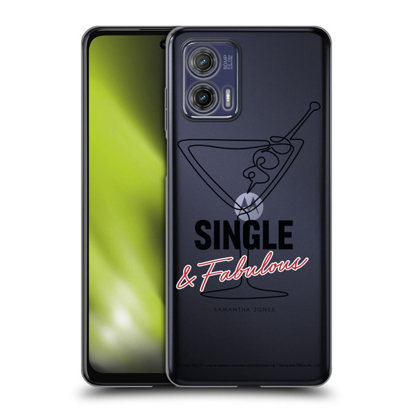 Sex and The City: Television Series Characters Single And Fabulous Samantha Soft Gel Case for Motorola Moto G73 5G