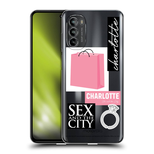 Sex and The City: Television Series Characters Shopping Bag Charlotte Soft Gel Case for Motorola Moto G82 5G