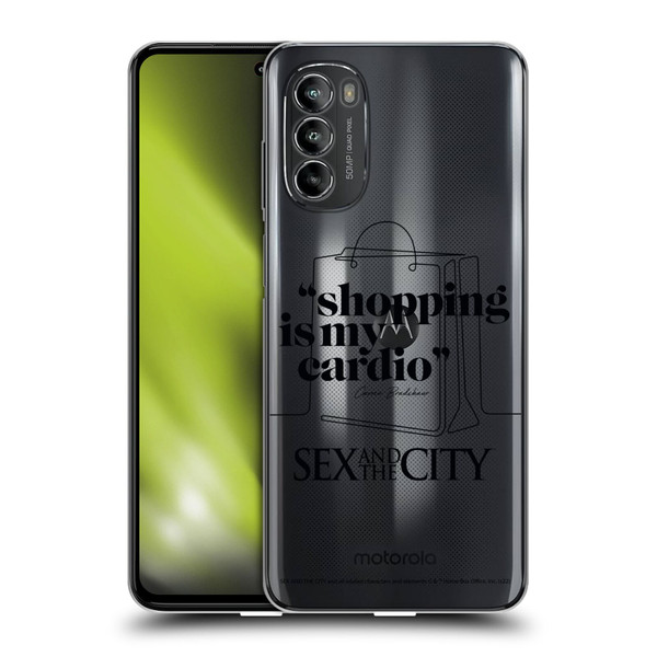 Sex and The City: Television Series Characters Shopping Cardio Carrie Soft Gel Case for Motorola Moto G82 5G