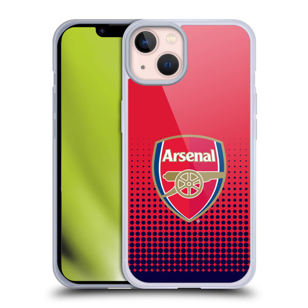 Arsenal FC Crest 2 Fade Soft Gel Case for Apple iPhone 13