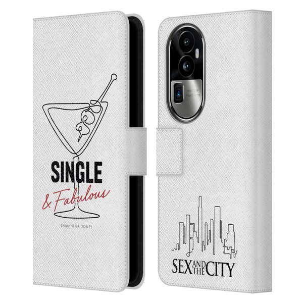 Sex and The City: Television Series Characters Single And Fabulous Samantha Leather Book Wallet Case Cover For OPPO Reno10 Pro+