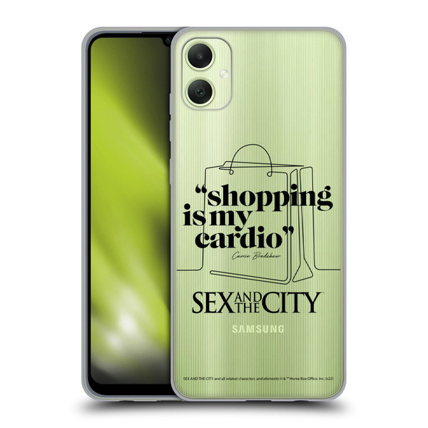 Sex and The City: Television Series Characters Shopping Cardio Carrie Soft Gel Case for Samsung Galaxy A05