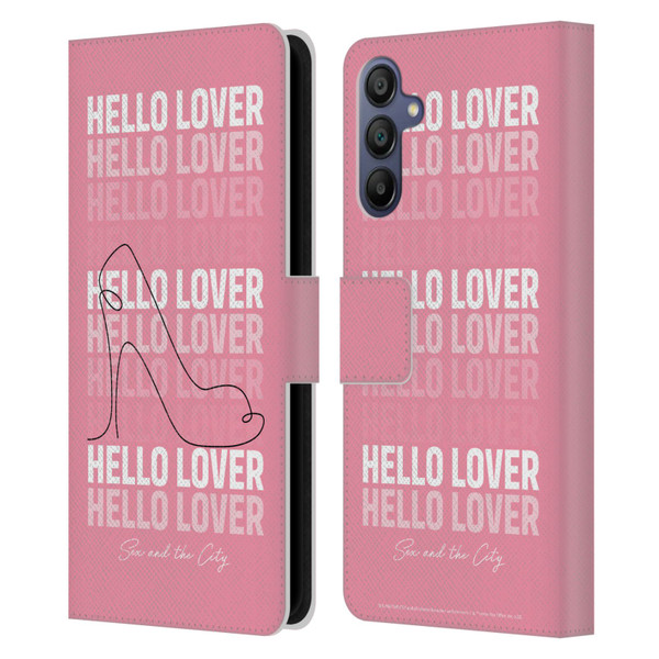 Sex and The City: Television Series Characters Hello Lover Carrie Leather Book Wallet Case Cover For Samsung Galaxy A15