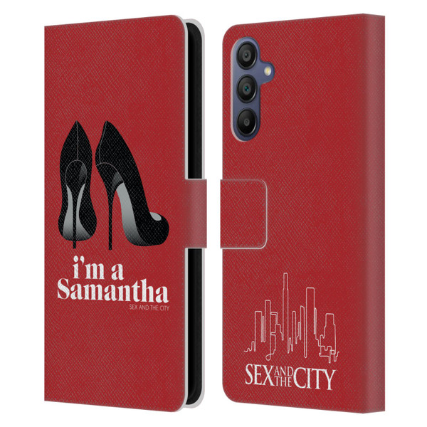 Sex and The City: Television Series Characters I'm A Samantha Leather Book Wallet Case Cover For Samsung Galaxy A15