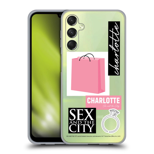 Sex and The City: Television Series Characters Shopping Bag Charlotte Soft Gel Case for Samsung Galaxy A24 4G / Galaxy M34 5G