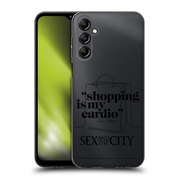 Sex and The City: Television Series Characters Shopping Cardio Carrie Soft Gel Case for Samsung Galaxy M14 5G
