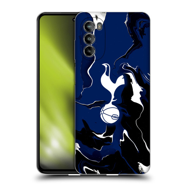Tottenham Hotspur F.C. Badge Marble Soft Gel Case for Motorola Moto G82 5G