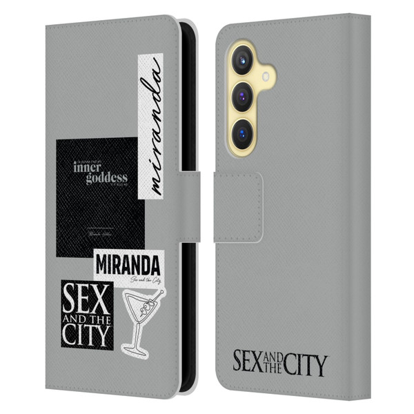 Sex and The City: Television Series Characters Inner Goddess Miranda Leather Book Wallet Case Cover For Samsung Galaxy S24 5G