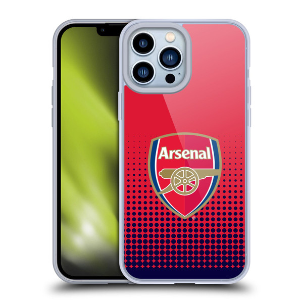 Arsenal FC Crest 2 Fade Soft Gel Case for Apple iPhone 13 Pro Max