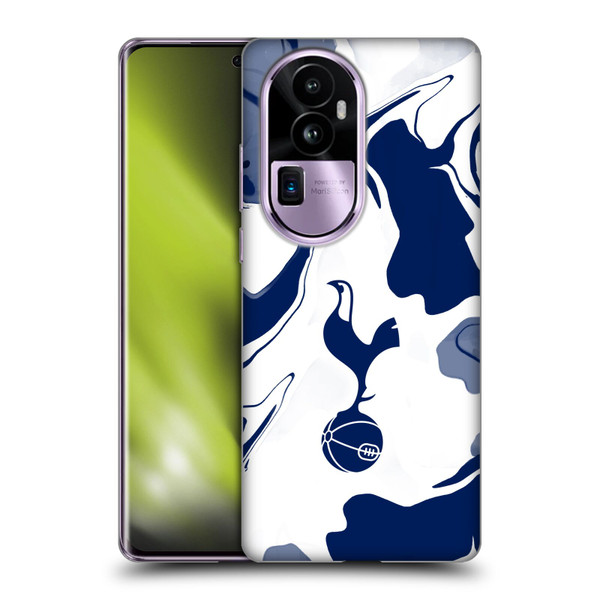 Tottenham Hotspur F.C. Badge Blue And White Marble Soft Gel Case for OPPO Reno10 Pro+