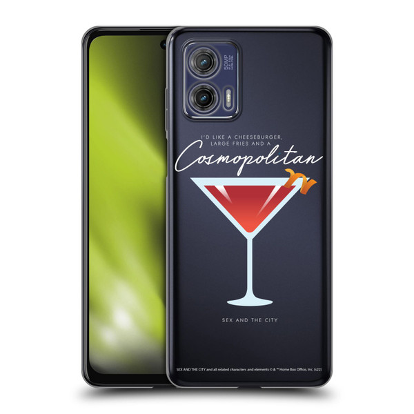 Sex and The City: Television Series Graphics Glass Soft Gel Case for Motorola Moto G73 5G
