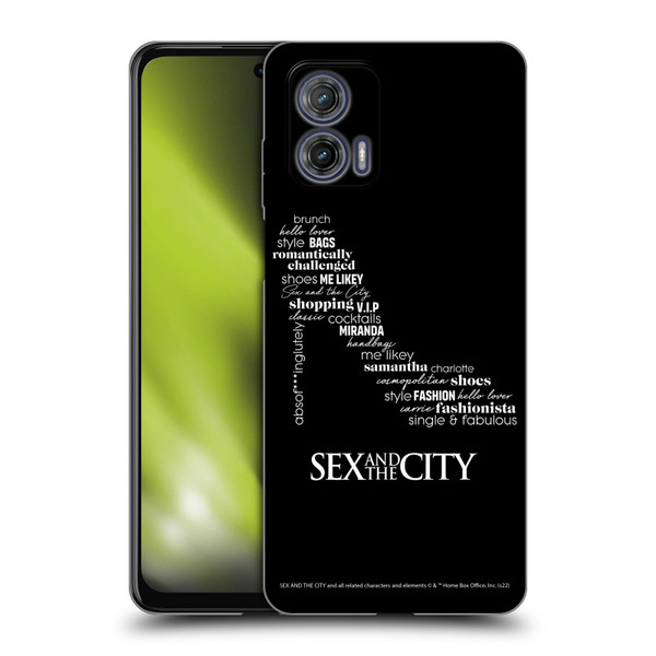 Sex and The City: Television Series Graphics Shoe Soft Gel Case for Motorola Moto G73 5G