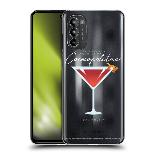 Sex and The City: Television Series Graphics Glass Soft Gel Case for Motorola Moto G82 5G