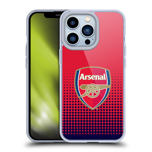 Arsenal FC Crest 2 Fade Soft Gel Case for Apple iPhone 13 Pro