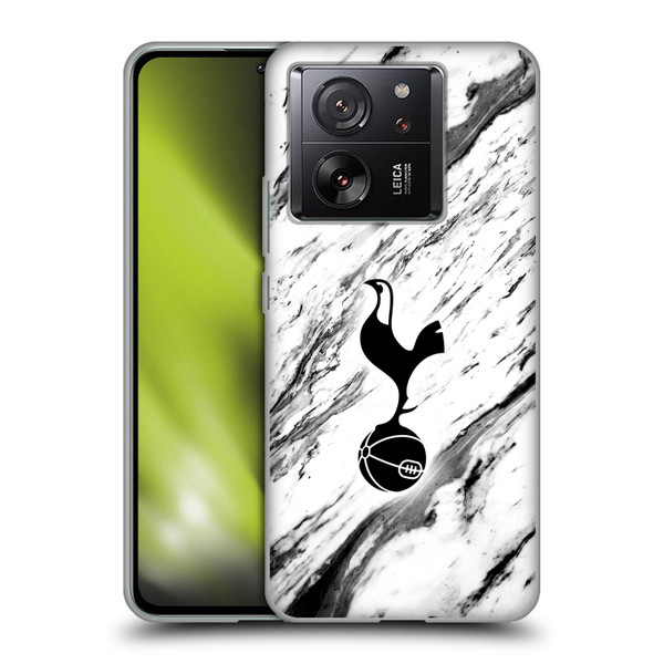 Tottenham Hotspur F.C. Badge Black And White Marble Soft Gel Case for Xiaomi 13T 5G / 13T Pro 5G