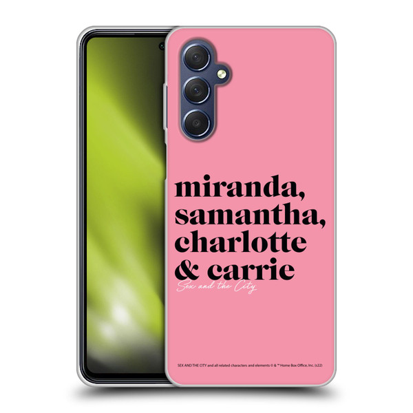 Sex and The City: Television Series Graphics Character 2 Soft Gel Case for Samsung Galaxy M54 5G