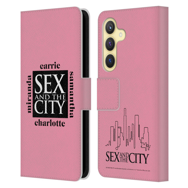 Sex and The City: Television Series Graphics Character 1 Leather Book Wallet Case Cover For Samsung Galaxy S24 5G