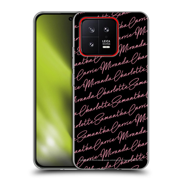 Sex and The City: Television Series Graphics Name Pattern Soft Gel Case for Xiaomi 13 5G