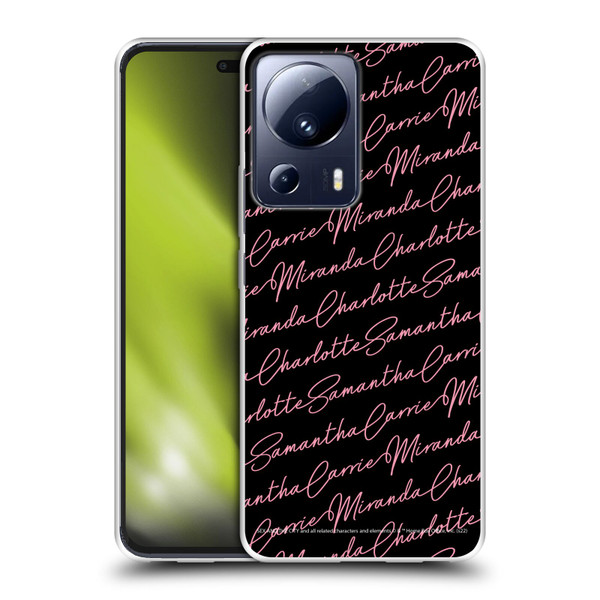 Sex and The City: Television Series Graphics Name Pattern Soft Gel Case for Xiaomi 13 Lite 5G