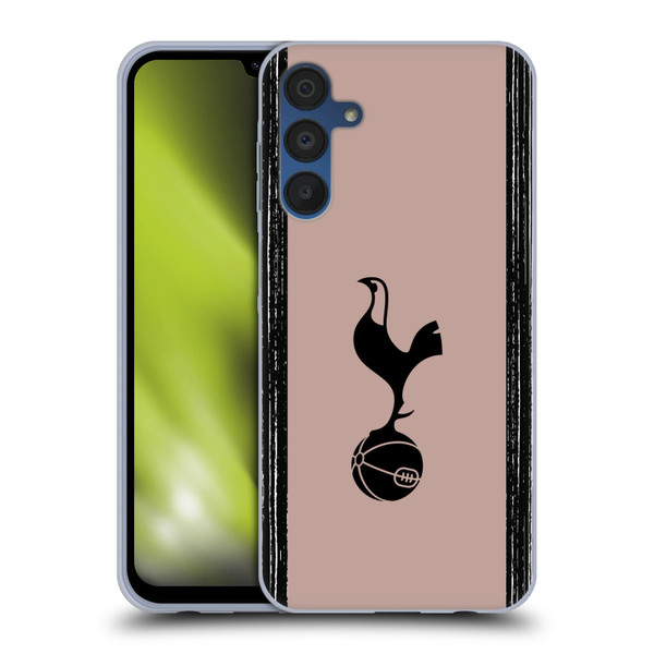 Tottenham Hotspur F.C. 2023/24 Badge Black And Taupe Soft Gel Case for Samsung Galaxy A15