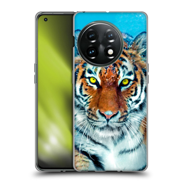 Aimee Stewart Animals Yellow Tiger Soft Gel Case for OnePlus 11 5G