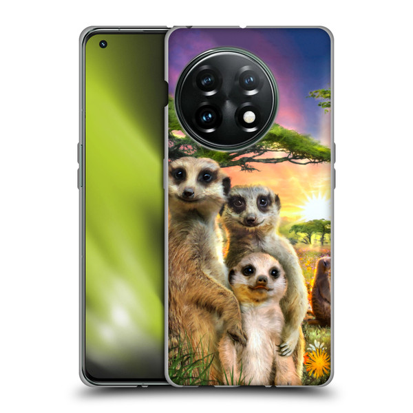 Aimee Stewart Animals Meerkats Soft Gel Case for OnePlus 11 5G