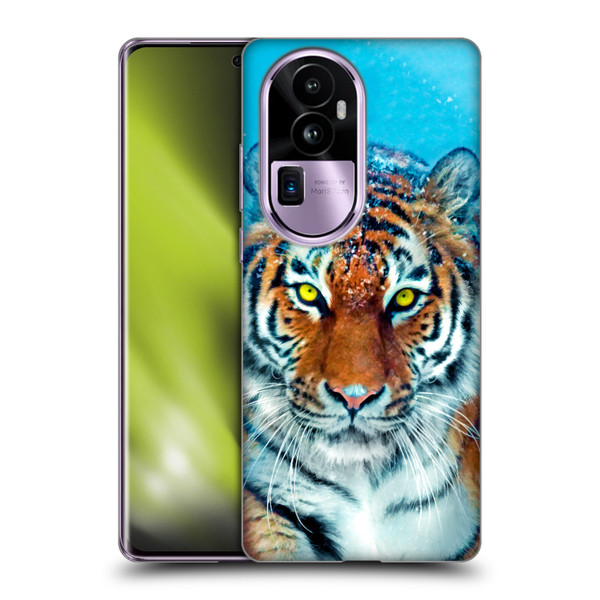 Aimee Stewart Animals Yellow Tiger Soft Gel Case for OPPO Reno10 Pro+