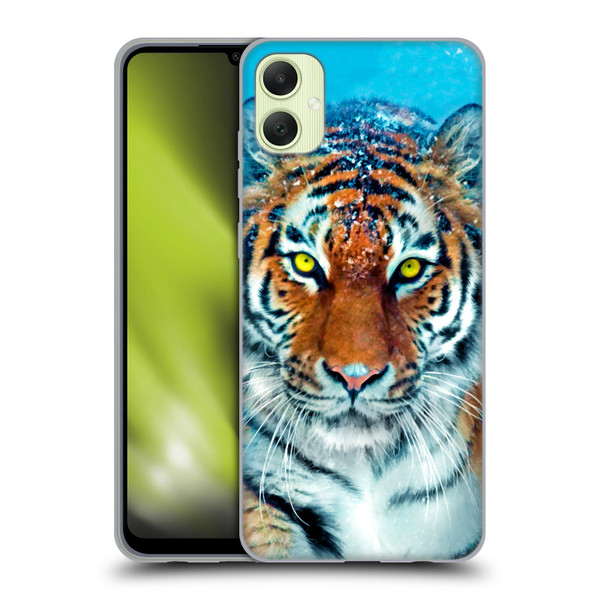 Aimee Stewart Animals Yellow Tiger Soft Gel Case for Samsung Galaxy A05