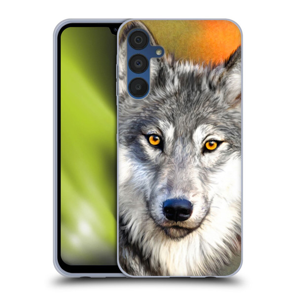 Aimee Stewart Animals Autumn Wolf Soft Gel Case for Samsung Galaxy A15
