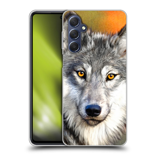 Aimee Stewart Animals Autumn Wolf Soft Gel Case for Samsung Galaxy M54 5G