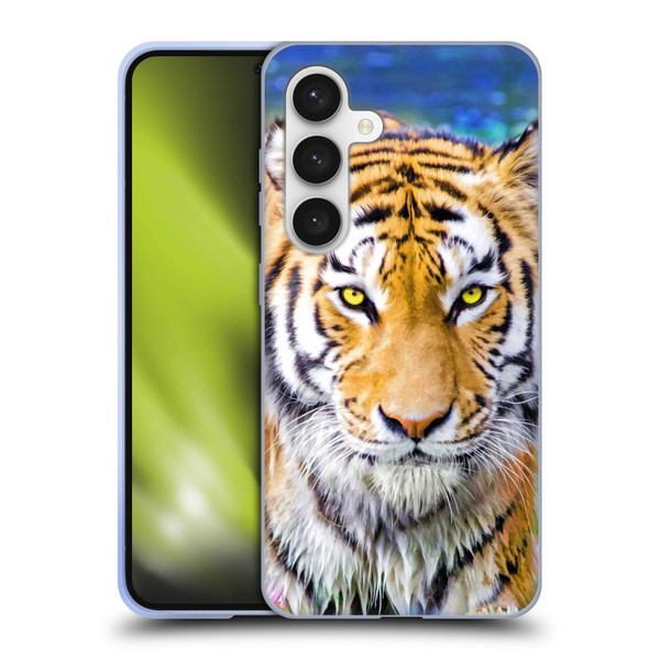 Aimee Stewart Animals Tiger and Lily Soft Gel Case for Samsung Galaxy S24 5G