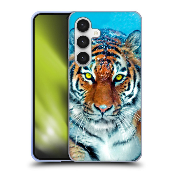 Aimee Stewart Animals Yellow Tiger Soft Gel Case for Samsung Galaxy S24 5G