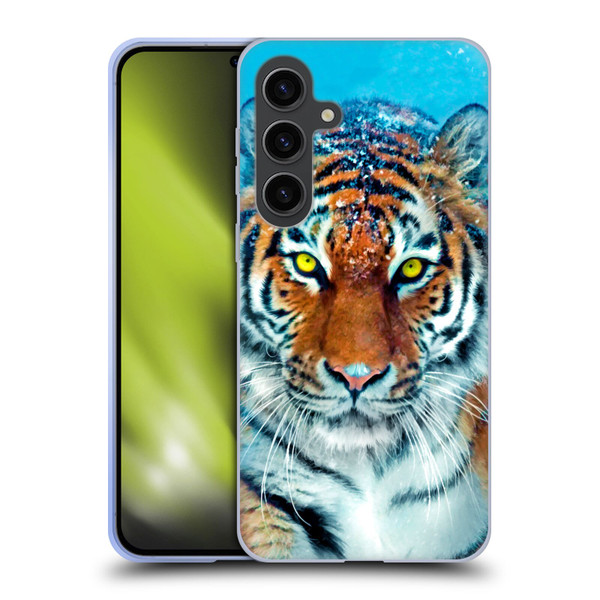 Aimee Stewart Animals Yellow Tiger Soft Gel Case for Samsung Galaxy S24+ 5G