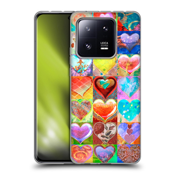 Aimee Stewart Colourful Sweets Hearts Grid Soft Gel Case for Xiaomi 13 Pro 5G