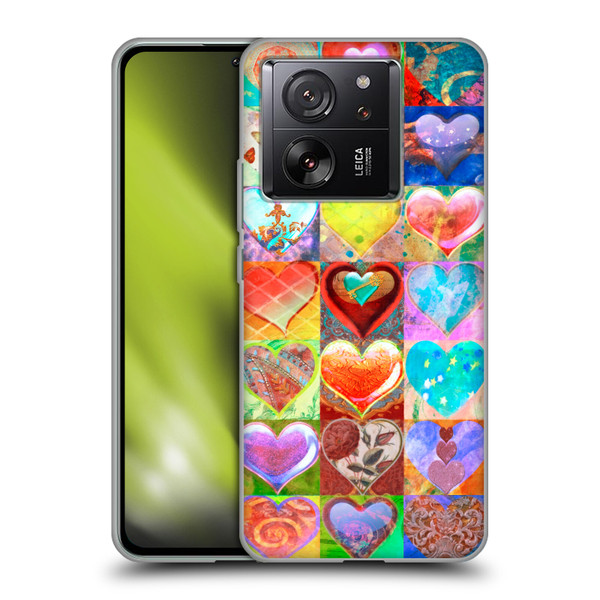 Aimee Stewart Colourful Sweets Hearts Grid Soft Gel Case for Xiaomi 13T 5G / 13T Pro 5G