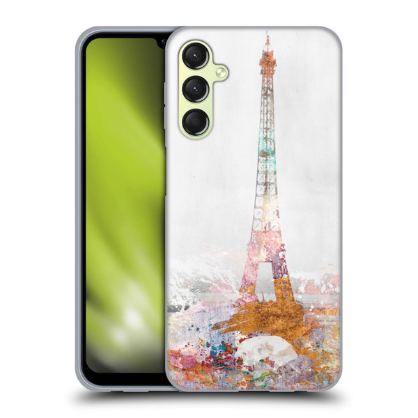 Aimee Stewart Landscapes Paris Color Splash Soft Gel Case for Samsung Galaxy A24 4G / Galaxy M34 5G