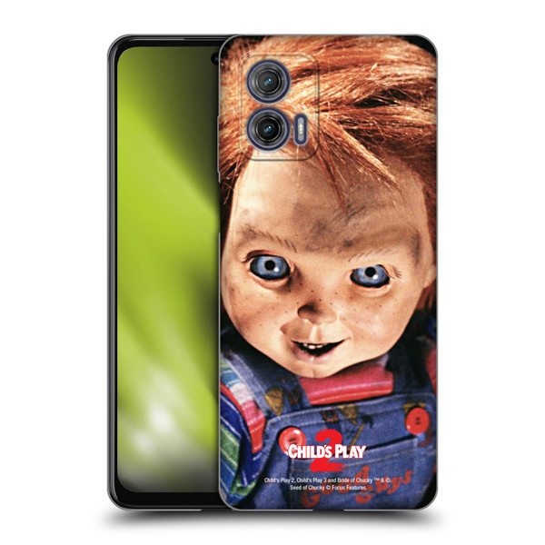 Child's Play II Key Art Doll Stare Soft Gel Case for Motorola Moto G73 5G