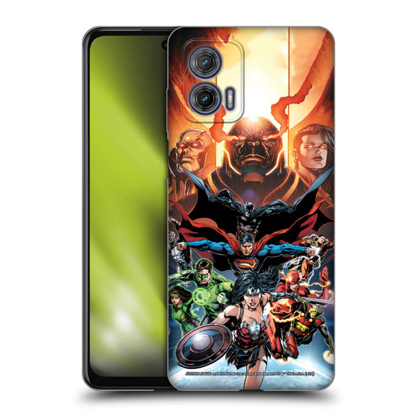 Justice League DC Comics Comic Book Covers #10 Darkseid War Soft Gel Case for Motorola Moto G73 5G