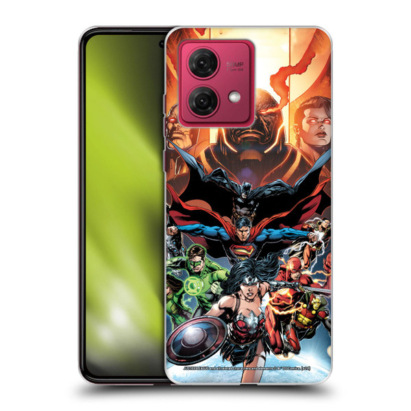 Justice League DC Comics Comic Book Covers #10 Darkseid War Soft Gel Case for Motorola Moto G84 5G
