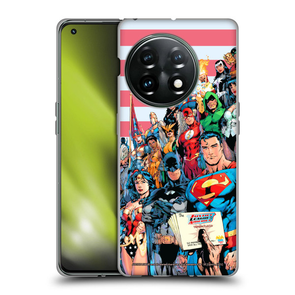 Justice League DC Comics Comic Book Covers Of America #1 Soft Gel Case for OnePlus 11 5G