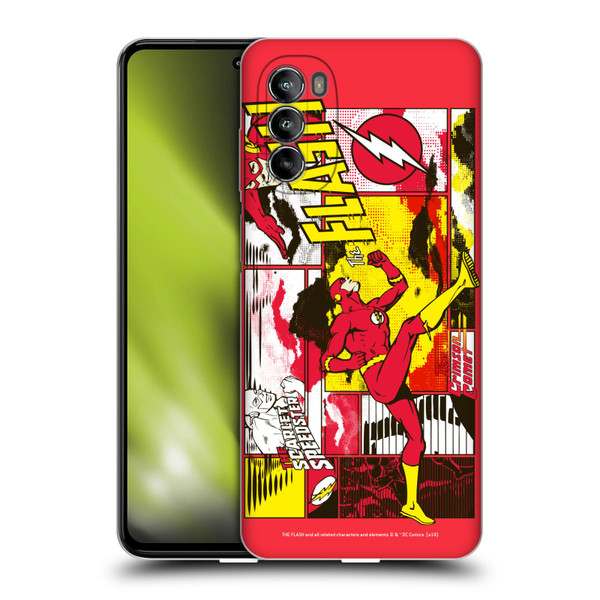The Flash DC Comics Fast Fashion Pop Art Soft Gel Case for Motorola Moto G82 5G