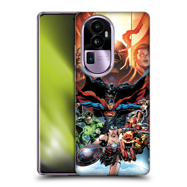 Justice League DC Comics Comic Book Covers #10 Darkseid War Soft Gel Case for OPPO Reno10 Pro+