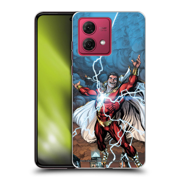 Justice League DC Comics Shazam Comic Book Art Issue #1 Variant 2019 Soft Gel Case for Motorola Moto G84 5G