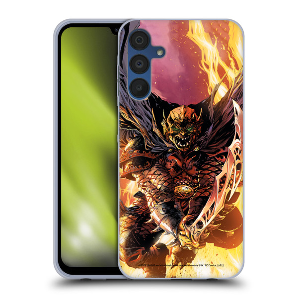 Justice League DC Comics Dark Comic Art Etrigan Demon Knights Soft Gel Case for Samsung Galaxy A15
