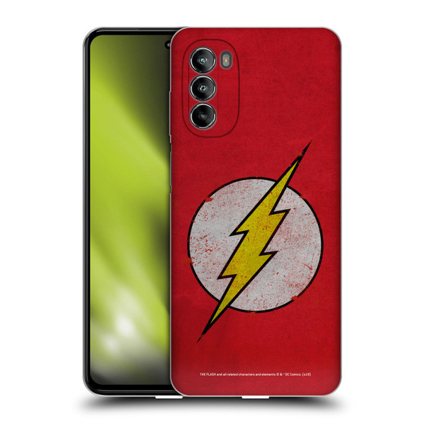 The Flash DC Comics Logo Distressed Look Soft Gel Case for Motorola Moto G82 5G