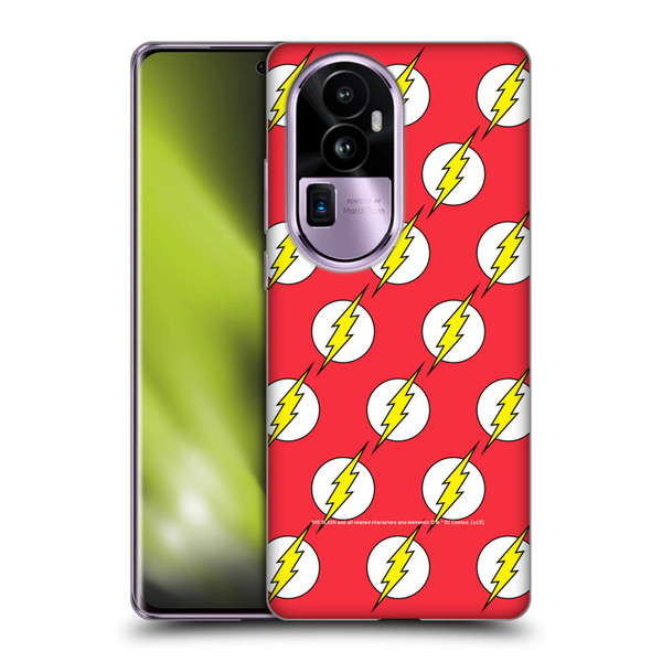 The Flash DC Comics Logo Pattern Soft Gel Case for OPPO Reno10 Pro+